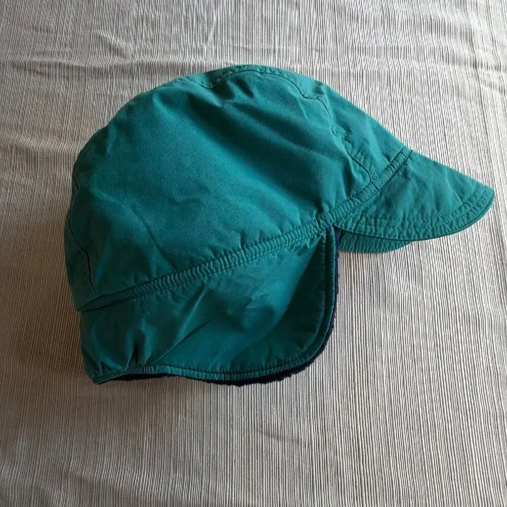 LL Bean Vintage Fleece Lined Winter Hat Ear Flaps Men’s Large Made in USA